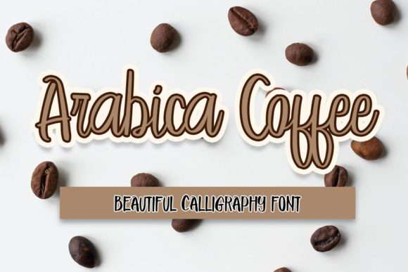 Arabica Coffee Font for Handmade Creations