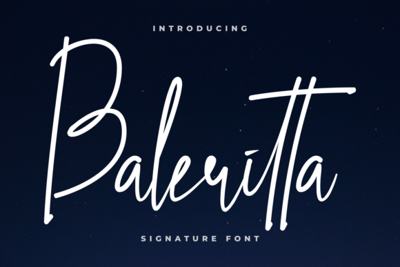 Baleritta: A Timeless Handwritten Font for Creative Projects