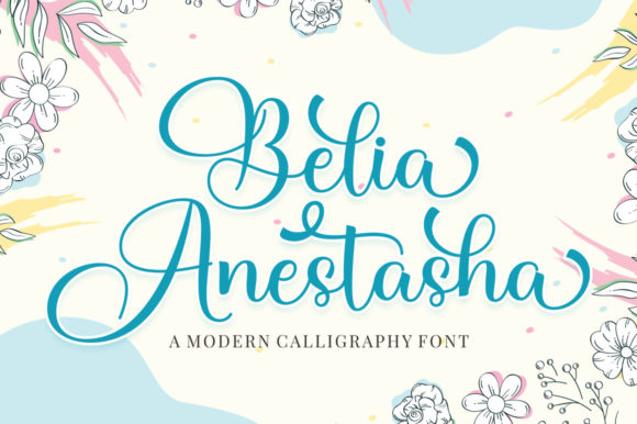 Belia Anestasha: A Handwritten Font for Modern Branding