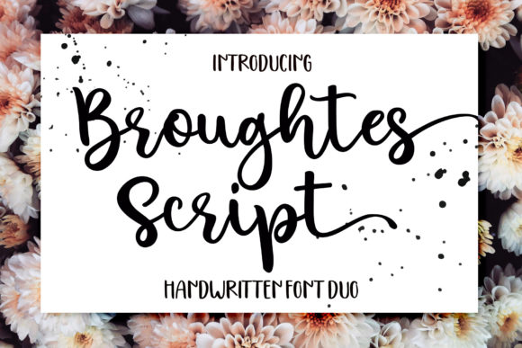 Broughtes Script Font for Handmade Creations