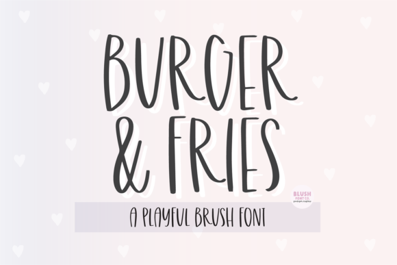 Burger and Fries Font for Eye-Catching Design