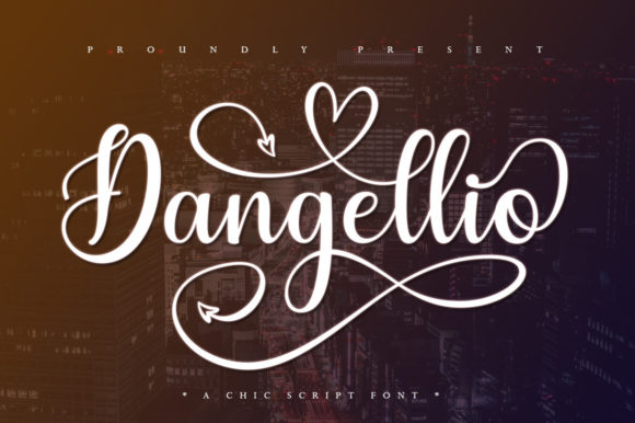Dangellio Script Font for Editorial Design