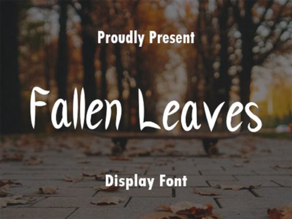 Fallen Leaves Font for Editorial Design
