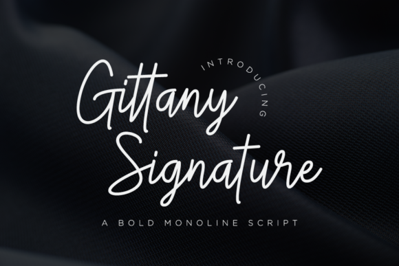 Gittany Signature: A Stylish Script Font for Branding
