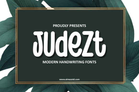 Judezt: A Handwritten Font for Editorial Design