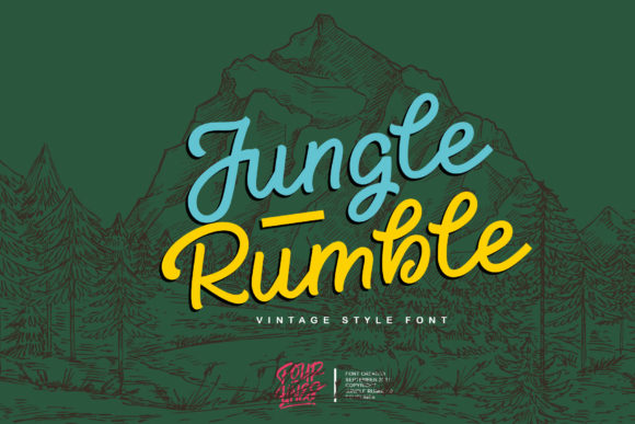 Jungle Rumble Script Font for Editorial Design