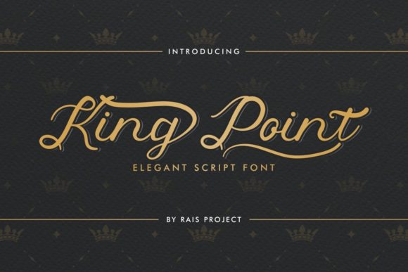 King Point: A Vintage Cursive Font for Personalized Branding