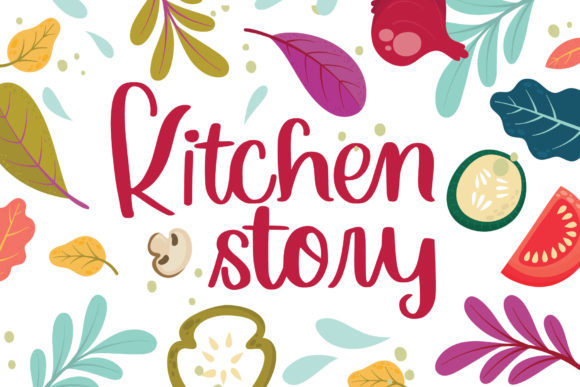 Kitchen Story Font for Campaign Creatives