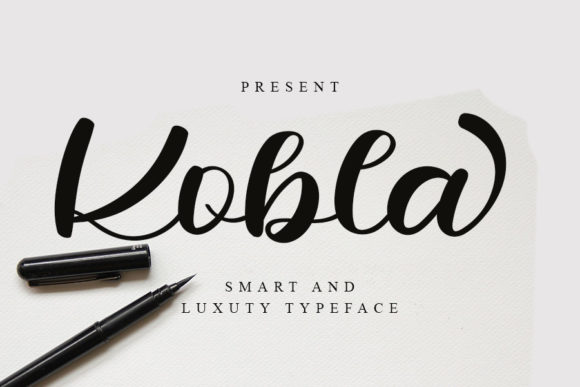 Kobla Font Review: A Cursive Script for Branding Magic