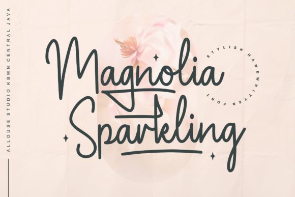 Magnolia Sparkling Font for Web Design