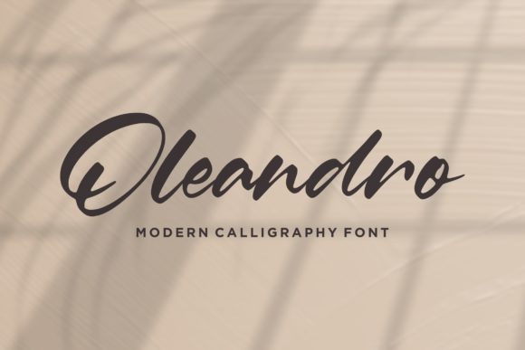 Oleandro: A Handwritten Font for Personalized Branding