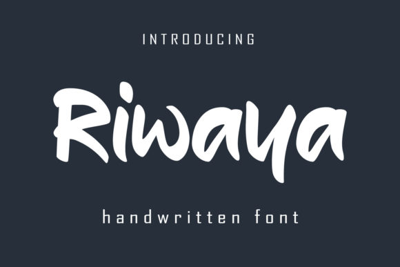 Riwaya: A Handwritten Font That Elevates Your Craft