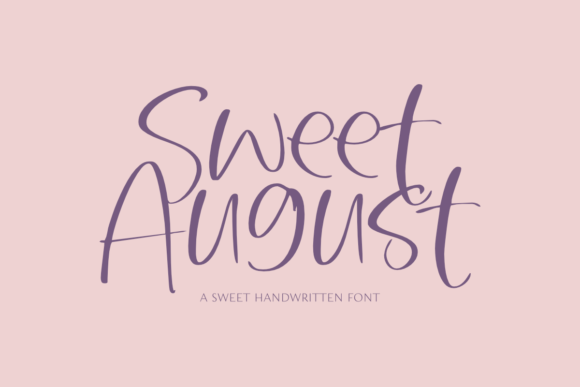 Sweet August: A Handwritten Font for Elegant Editorial Projects