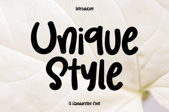 Unique Style Font for Campaign Creativity