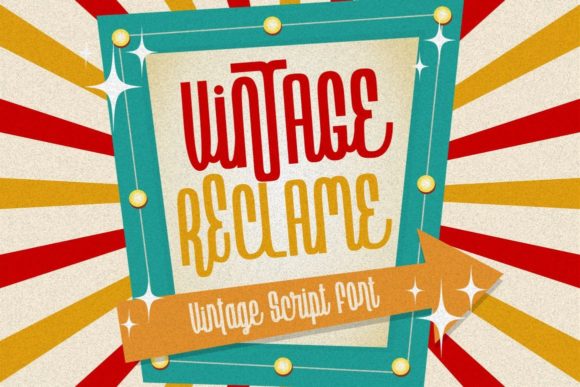 Vintage Reclame: A Timeless Script Font for Editorial Design