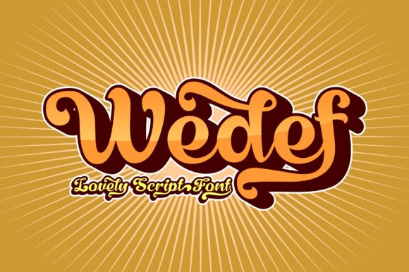 Wedef: A Script Font for Modern Branding