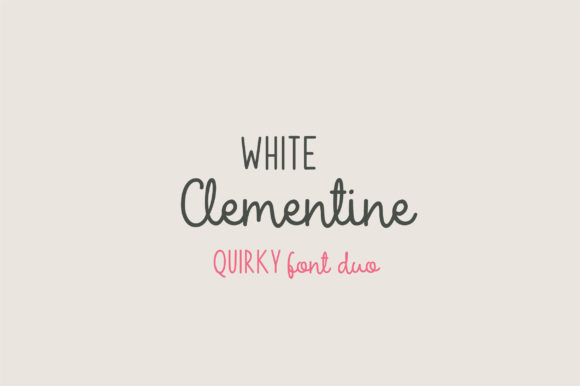 White Clementine Font for Eye-Catching Branding